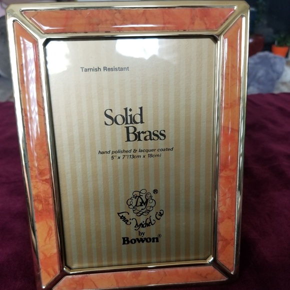 Vintage 80's Solid Brass Frame by Bowon - Picture 1 of 5